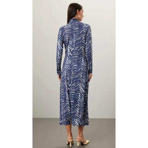 Marie Oliver Paxton Dress in Blue Animal Mesh - Picture 4 of 11